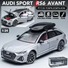 1:24 Audi RS6 Avant Station Wagon Alloy Car Model Diecast Metal Toy Car Model Simulation Sound and Light Kids Toys Gift C160 6