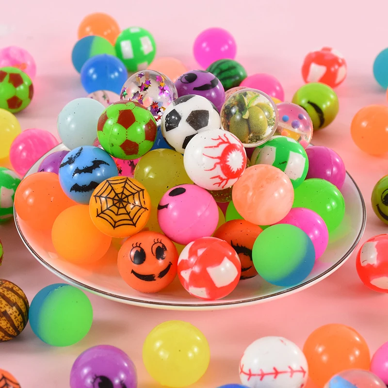 10/20/50Pcs Bouncy Ball Toys Kids Birthday Party Favors Gifts for Guests Rubber Bouncing Ball Pinata Goody Bag Fillers Prizes