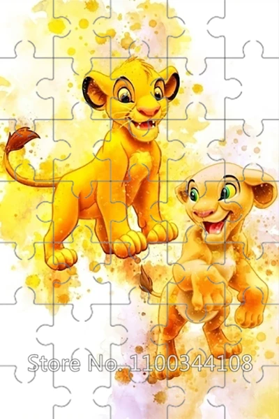 ディズニー-ライオンキングジグソーパズル,くまのプーさんの漫画