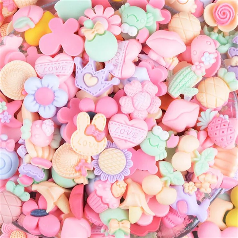 20 stücke Schleim Harz gefälschte Süßigkeiten Charms Kawaii niedlichen Set Flatback Perle für DIY Handwerk Haars pange Telefon Fall Scrap booking machen Versorgung – Detail 7