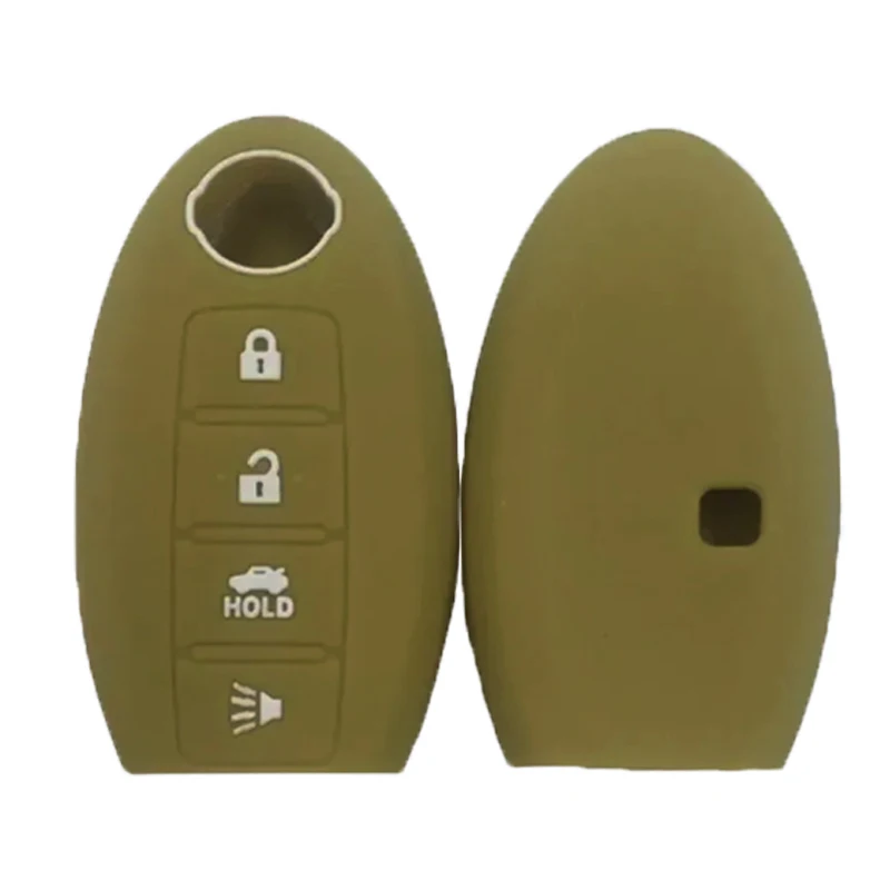 Premium 4-Button Silicone Car Keycase Accessory