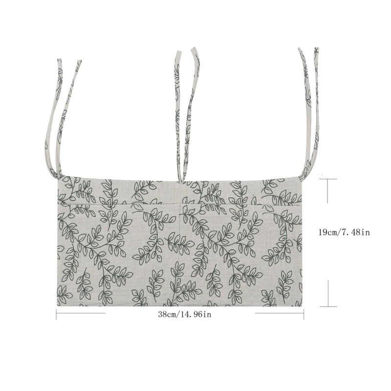 Portable Baby Crib Storage Bag Multifunctional Newborn Bed Headboard Organizer For Kids Baby Bedding Diaper Bag