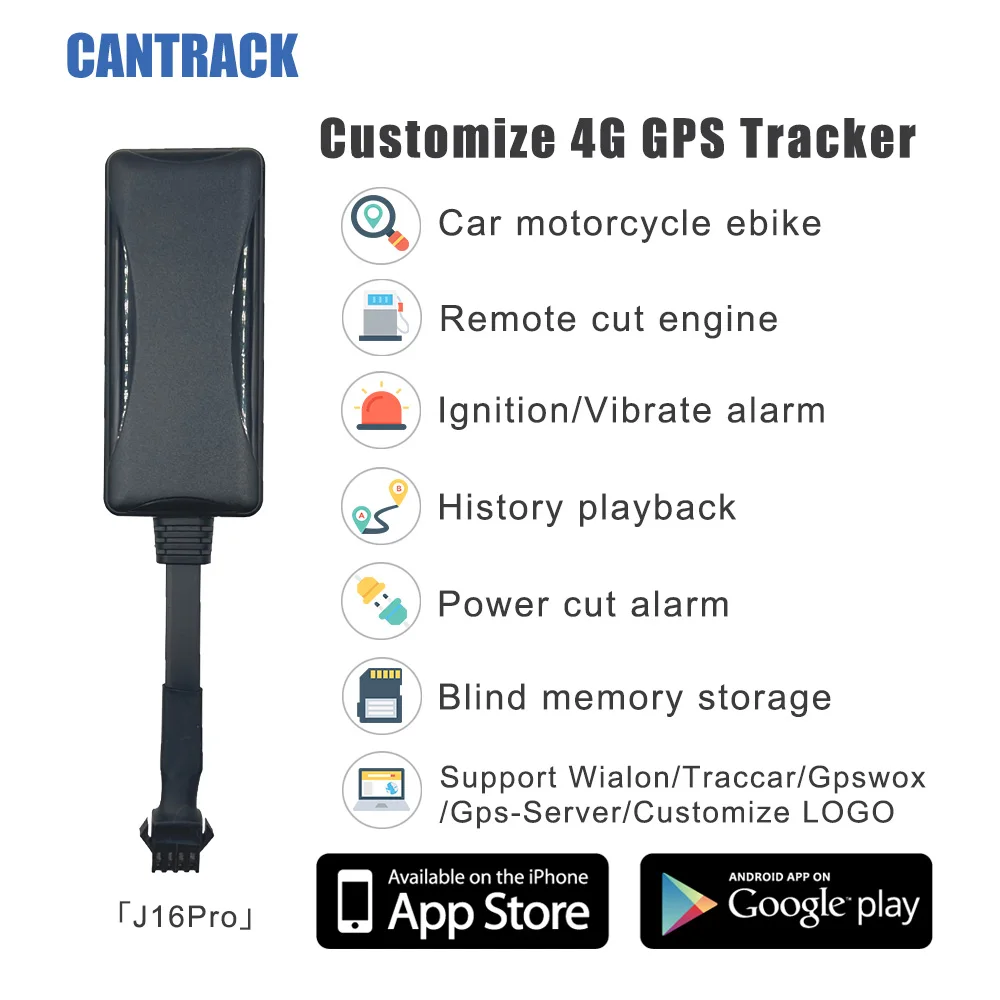 GPS Tracker Vehicle Real Time Tracking Rastreador GPS 4G J16 Tracker with Engine Cut ACC Alarm gps tracker car tracker