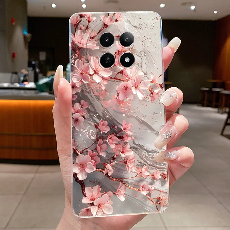 Floral Butterfly Soft Silicone TPU Phone Case - Protective Cover