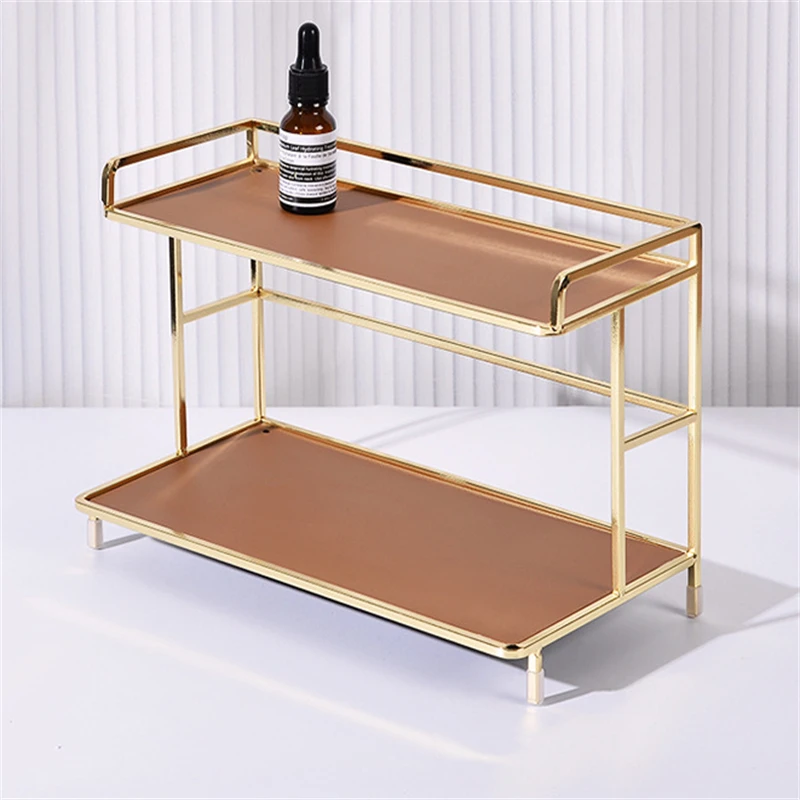 

2 Tier Storage Holder Bathroom Lotion Cream Makeup Organizer Supplies Table Top Kitchen Storage Rack Dressing Table