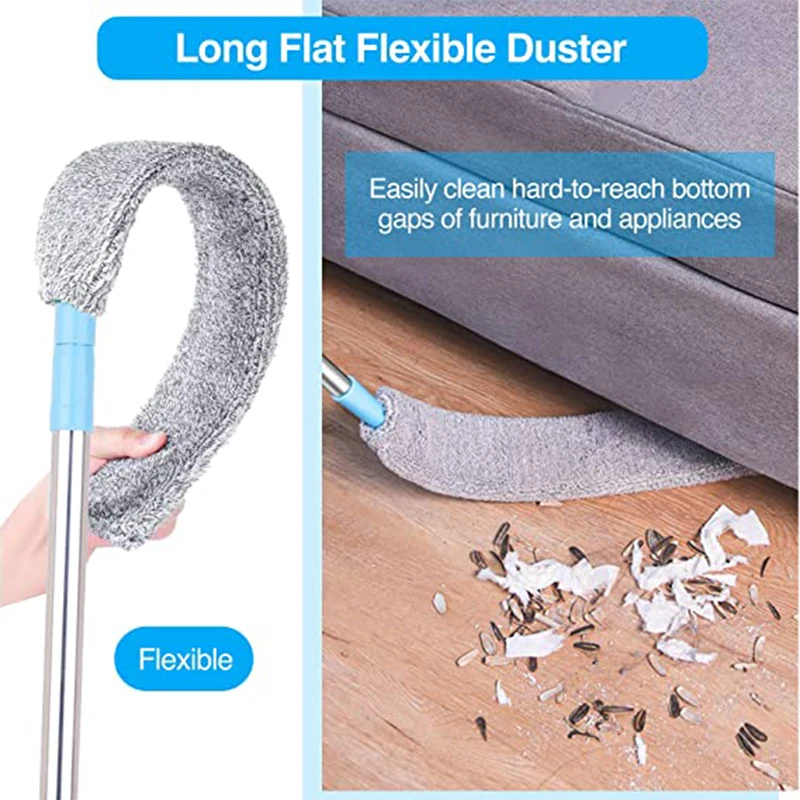 Telescopic Long Handle Mop Household Dusting Brush Crevice Dusting Cleaner Sofa Brush Cleaning Dusting Brush Home Cleaning Tools