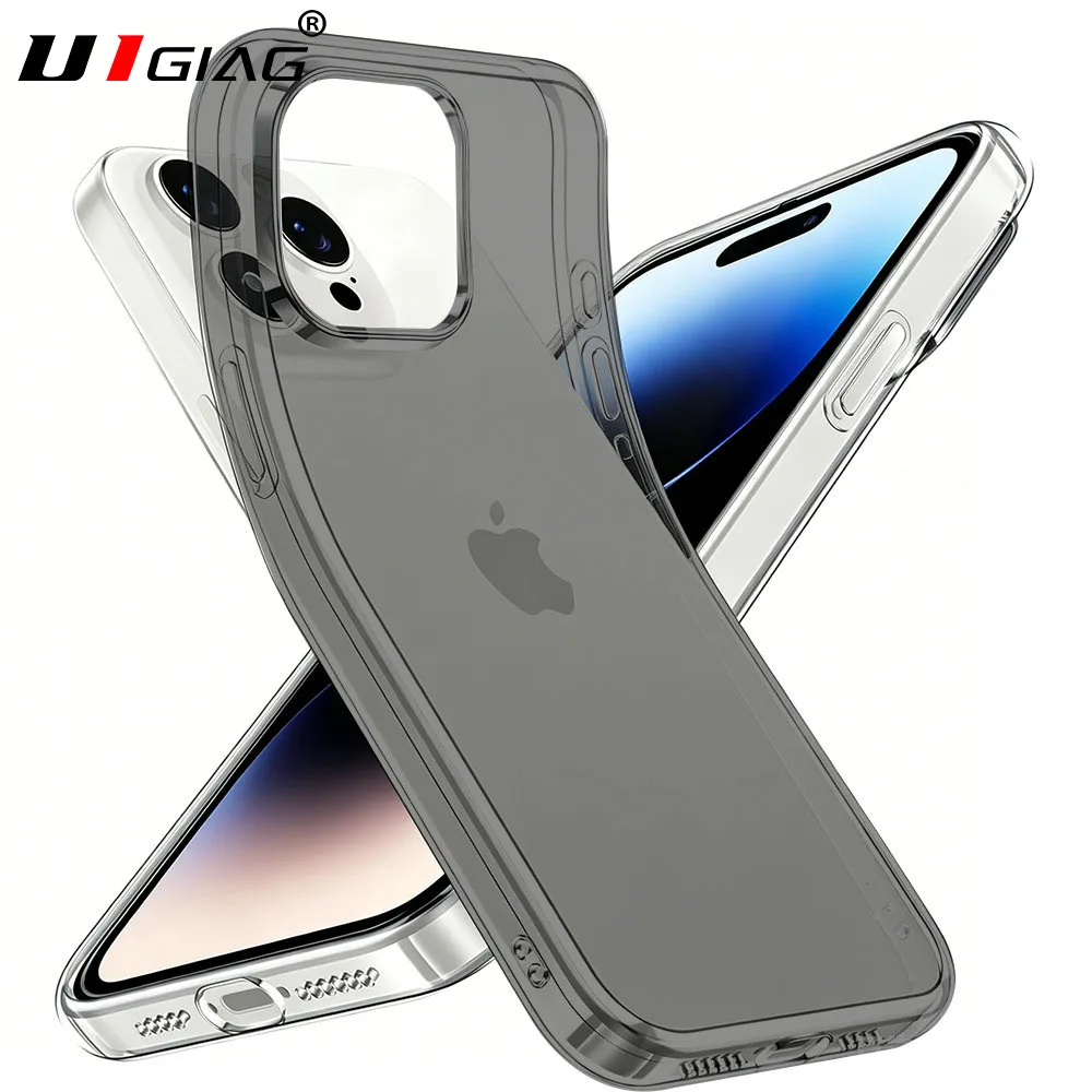 Ultra Thin Transparent Black Silicone Soft Case - Clear Shell Cover