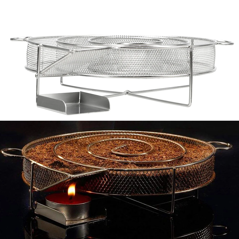 Barbecue Grill Barbecue Stove Barbecue Charcoal Stove Steel Smoking Box Cold Smoke Generator Smoker Salmon Bacon Fish Mini Apple Wood