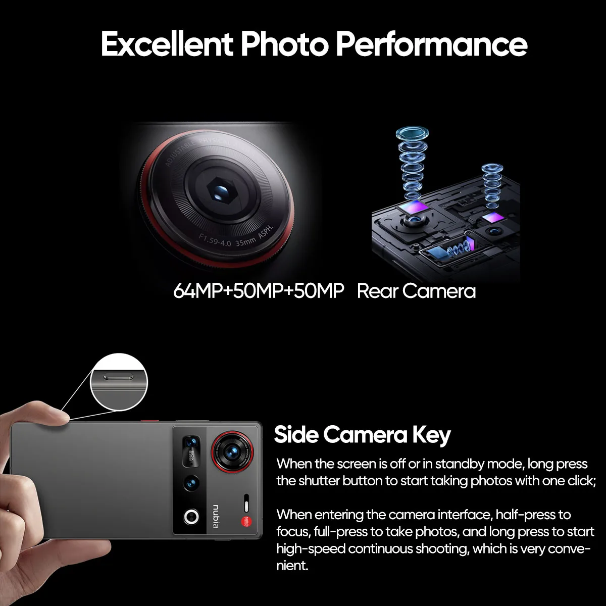 Nubia Z70 Ultra SmartPhones 5G Nuova fotocamera FLAGSHIP mobile adndroid Snapdragon 8 Elite Supreme Edition - immagine 3
