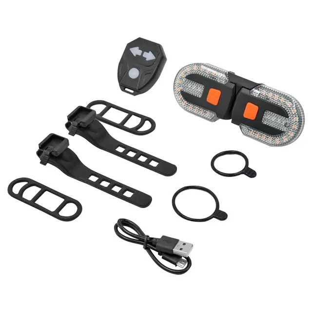 Wireless USB Rechargeable Bike Rear Turn Signal Light 6