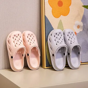 Clogs Women Sandals Summer Casual EVA Lightweight Outdoor Women's Shoes Anti Slip Thick Sole Beach Slides Couple Garden Shoes 1