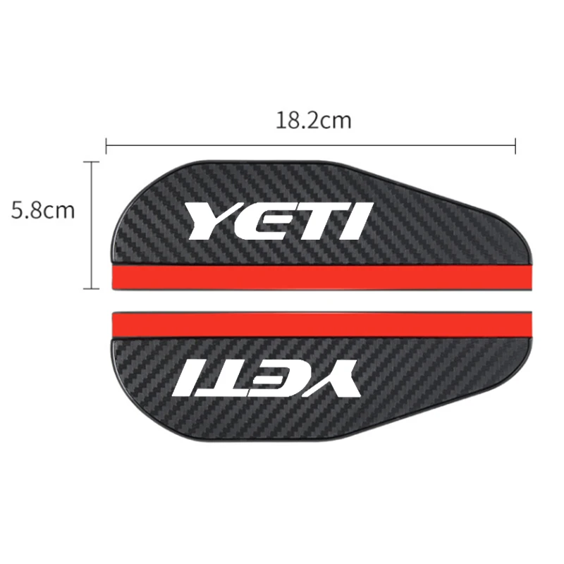 2pcs Rearview Mirror Rain Eyebrow Visor For Skoda VRS FABIA KODIAQ KAROQ octavia RAPID ROOMSTER SCALA Yeti Car
