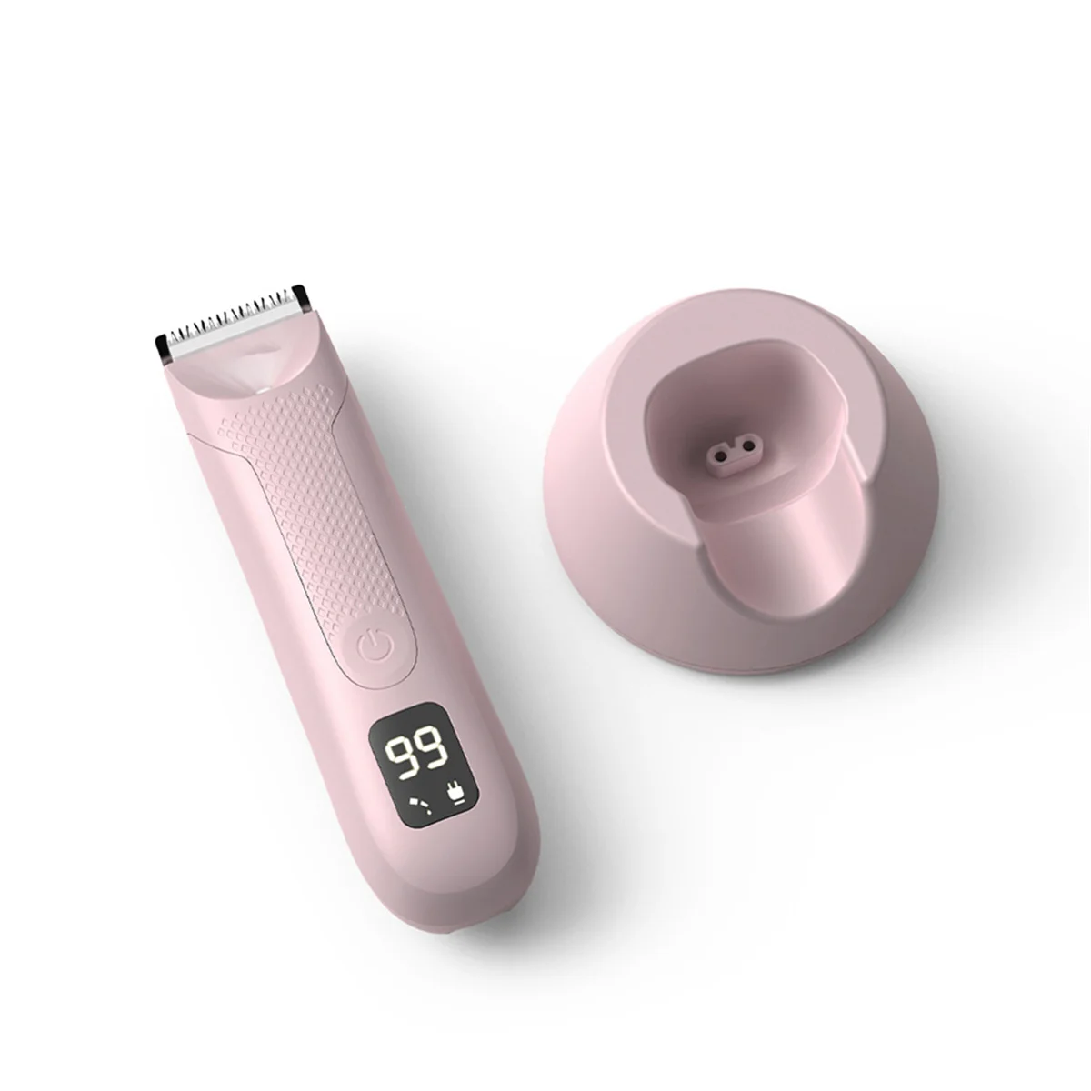 Trimmer for Men Replaceable Ceramic Blade Heads Waterproof Wet/Dry Groin & Body Shaver Groomer,B 5