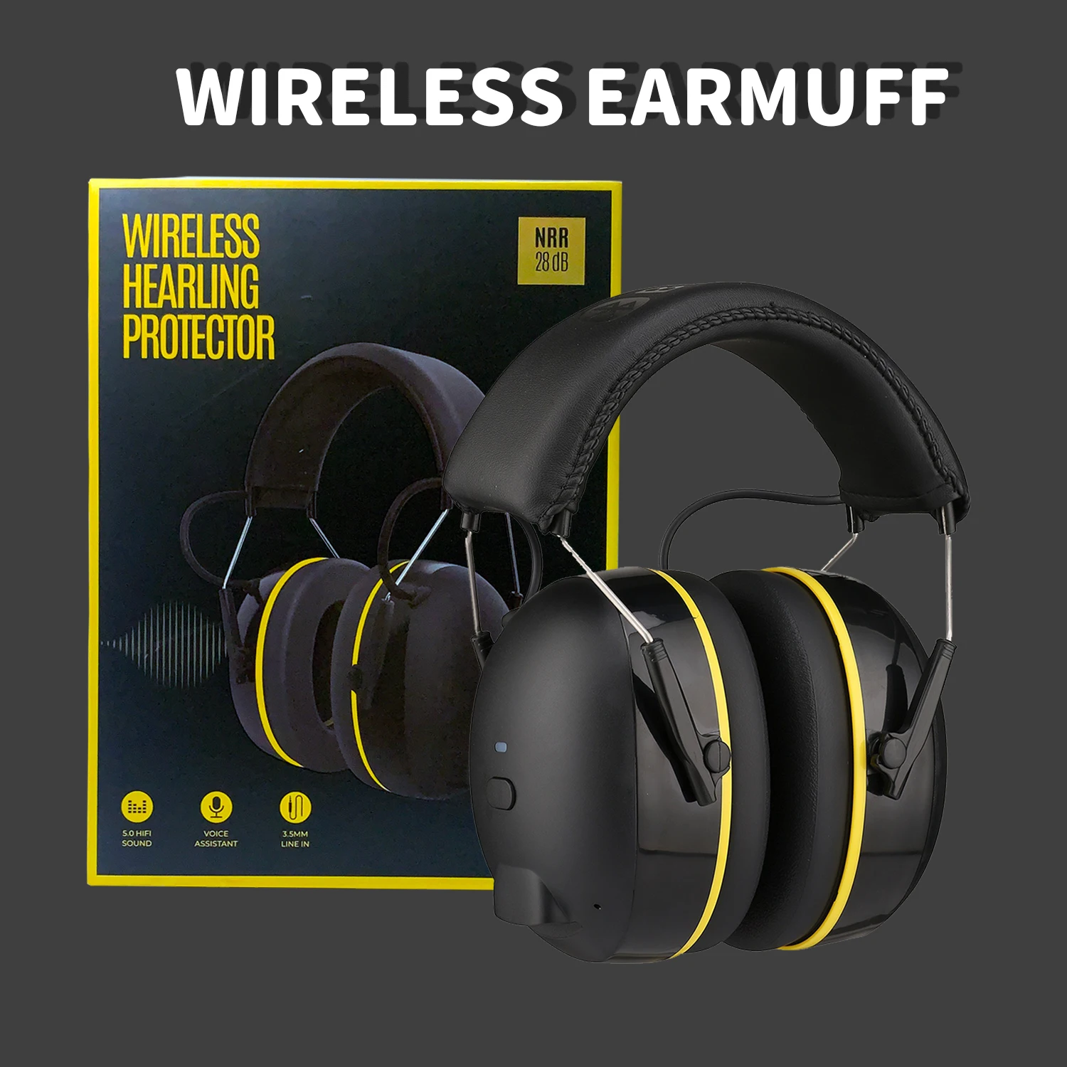 Bluetooth Hearing Protector Noise Reduction Safety Ear Muffs Canceling Ear Protection Headphones for Hunting Shooting,Work Shops