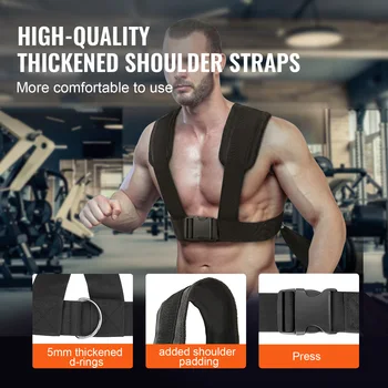 VEVOR Weight Training Sled Pull Push Power Sled with Handle, Fitness Strength Resistance Training, Steel Workout Equipment 3