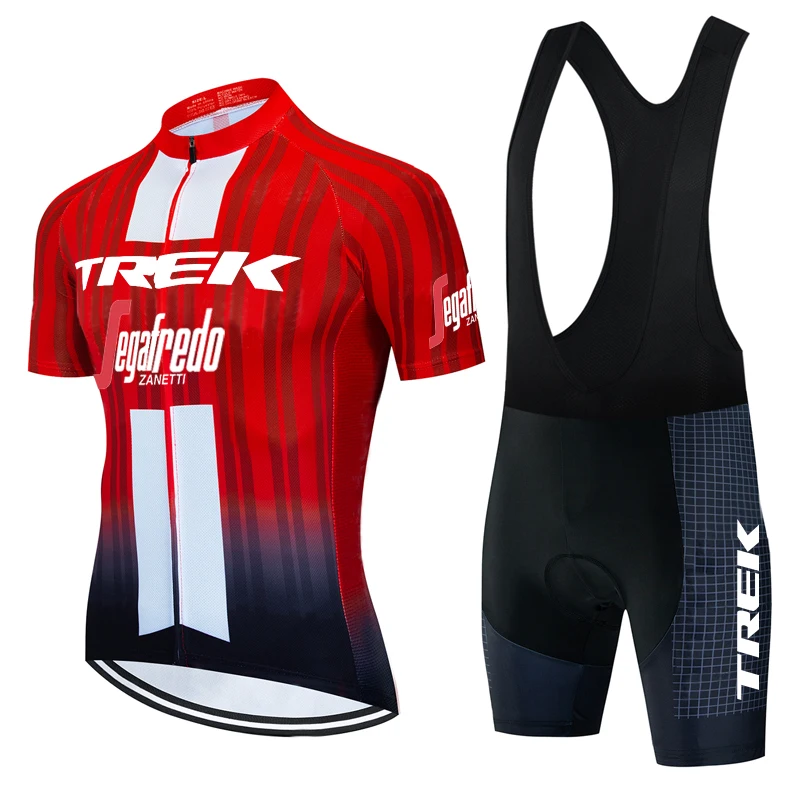 

Team Jersey TREK Cycling Clothing Mens Sets Summer 2024 Mtb Professional Shirt Triatlon Men's Pants Man Clothes Tricuta Bib Pro