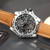 Boderry Urban Men's Titanium Watches Top Brand Fashion Skeleton Automatic Mechanical Waterproof Watch Hi-beat 72H Power-reserve 1