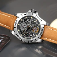 Boderry Urban Men's Titanium Watches Top Brand Fashion Skeleton Automatic Mechanical Waterproof Watch Hi-beat 72H Power-reserve 1