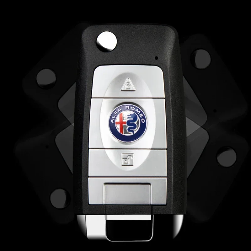 20-Piece Set of Aluminum Car Key Emblem Stickers