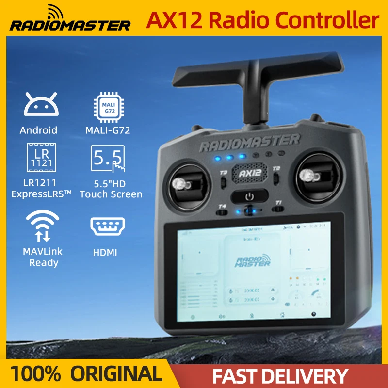 รีโมทควบคุมโดรน 2.4GHz 16CH สำหรับ FPV และเครื่องบิน