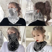 Fashion Punk Sunscreen Mask For Men Women Summer Face Neck UV Protection Ear Scarf Hip Hop Outdoor Sports Cycling Bandana Scarfs 1