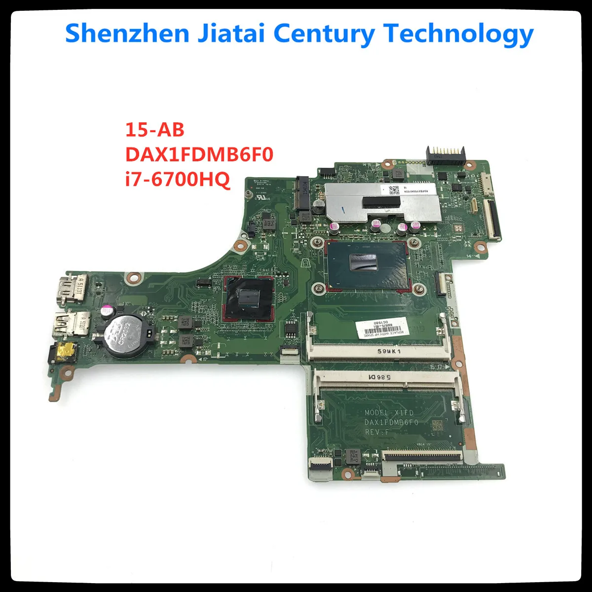 

DAX1FDMB6F0 X1FD 832575-601 FOR HP 15-AB Laptop Motherboard DDR3L Integrated Graphics W/ i7-6700HQ CPU Test work