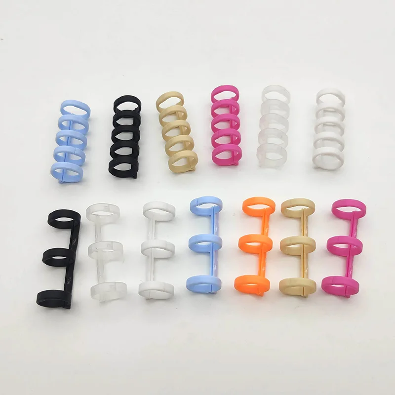 12mm 30/25/20/5/3 Holes Loose-leaf Plastic Binding Ring Spring Spiral Rings Binder Strip For Notebook Stationery Office Supplies