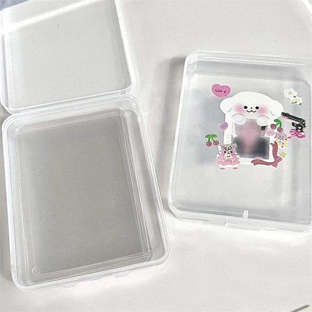 Petite boîte en plastique PP transparente, boîte de rangement