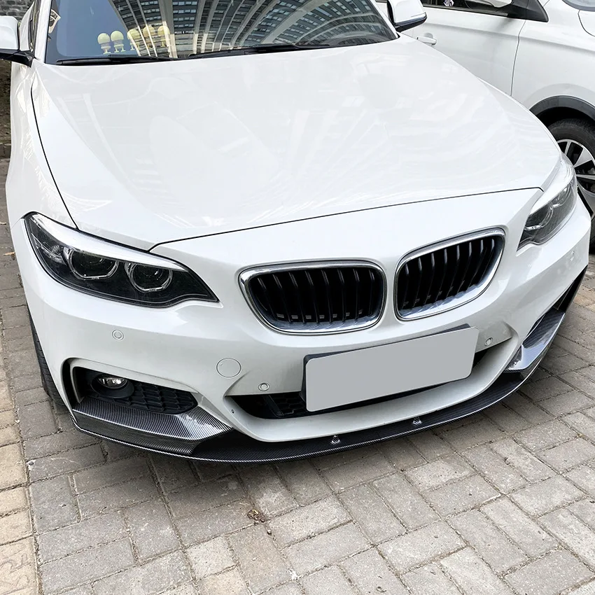 BMW 2 시리즈 F22 F23 M235i M240i M-Sport 2014-2021 차량용 프론트 범퍼 스포일러 립 스플리터 바디 키트 범퍼 립 턱 디퓨저