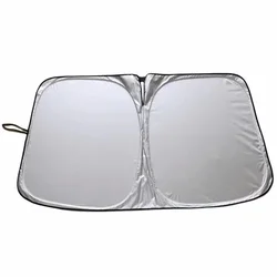 Foldable Car Windshield Sunshade Visor - UV Reflective Sun Protection Cover (Size L)
