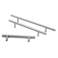 50 มม.-500 มม.สแตนเลสสตีลประตูตู้ T บาร์ดึง KNOB ลูกบิดตู้เฟอร์นิเจอร์ตู้ DrawerHandle 4