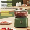 Mini Wireless Electric Garlic Press Dual Purpose Garlic Puree 350ml Kitchen Food Shredder Usb Charging Meat Grinder Vegetable 2