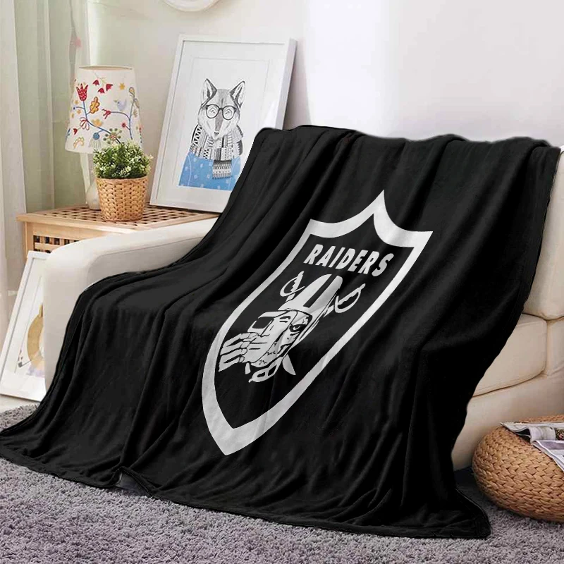 130X150cm R-Raiders Blanket Las Vegas Football Hanging Tapestry Room Decor Double Penetration For Decor 6