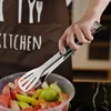 1pc Non Slip Stainless Steel Food Tongs Meat Salad Bread Clip Barbecue Grill Buffet Clamp Cooking Tools Kitchen Accessories 5