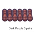 Dark Purple  6 Pairs