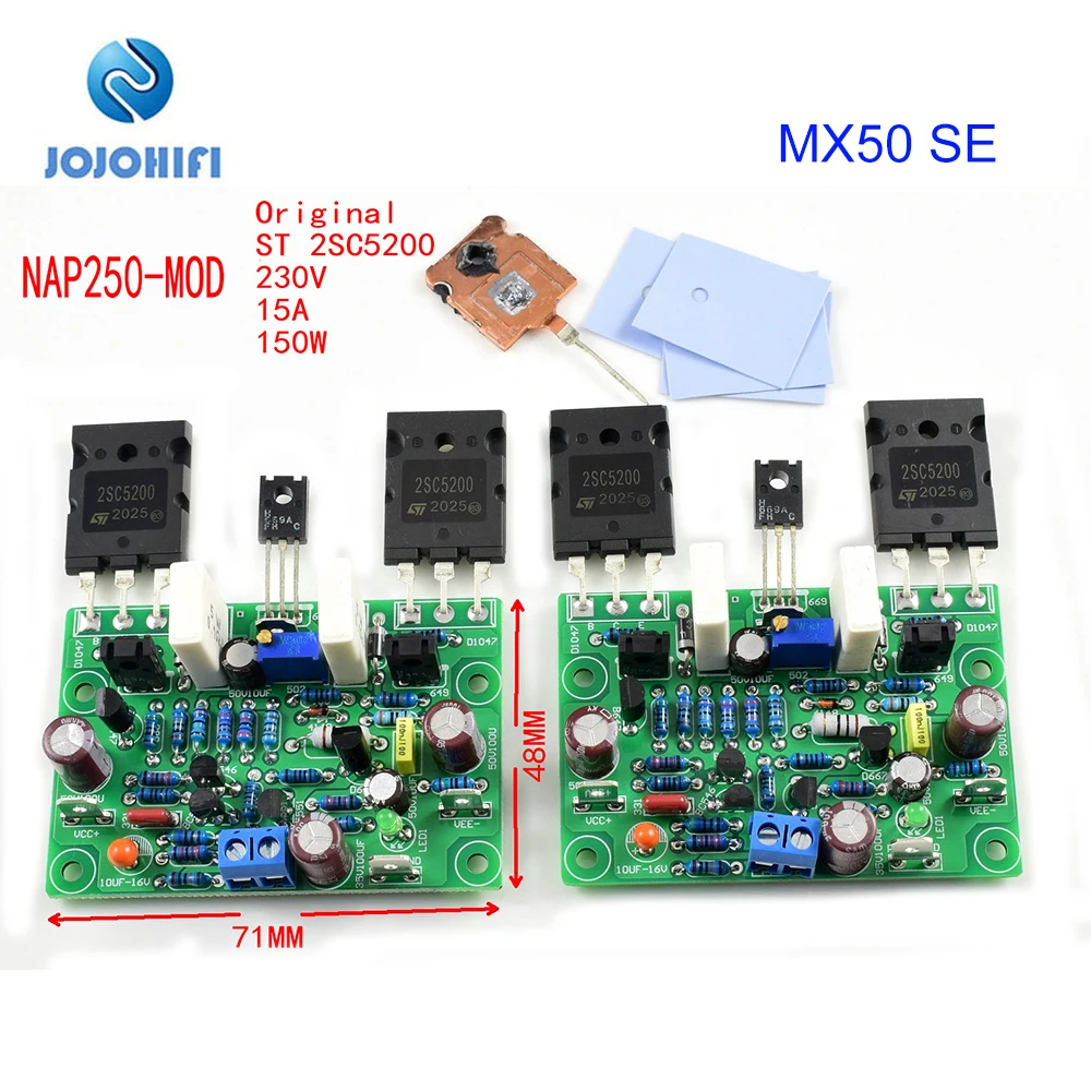 One Pair DIY KITS Finished Boards NAIM NAP250 80W 8R DC +-15V to DC +-40V MOD Stereo Channel Amplifier AMP Board one pair diy kits finished boards naim nap250 80w 8r dc 15v to dc 40v mod stereo channel amplifier amp board