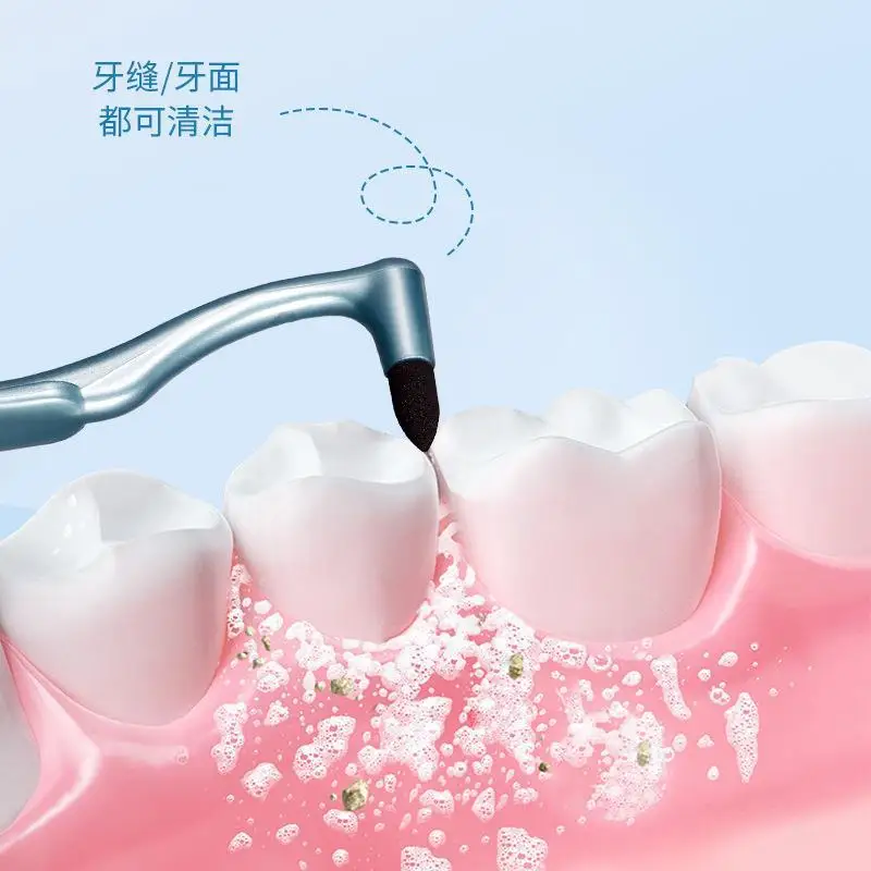 노란색 치아 먼지 플라크 제거 수동 치아 얼룩 청소 브러시 ??내구성이 뛰어나고 치아에 해를 끼치 지 않습니다 구강 청소 및 관리