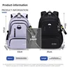2025 Large capacity men's backpack with astronaut pendant 2 sizes of student school backpacks Student nylon school bags mochilas 6