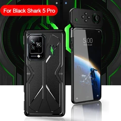 Shockproof Gaming Cooling Silicone TPU Soft Back Cover for BlackShark 4 Pro (Black)