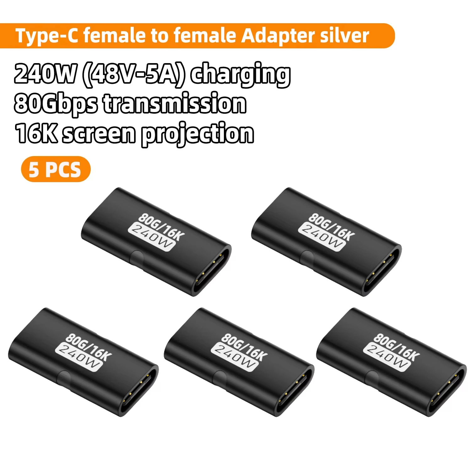 ตัวเลือกสินค้า อะแดปเตอร์ USB4 80Gbps รองรับชาร์จเร็ว 240W