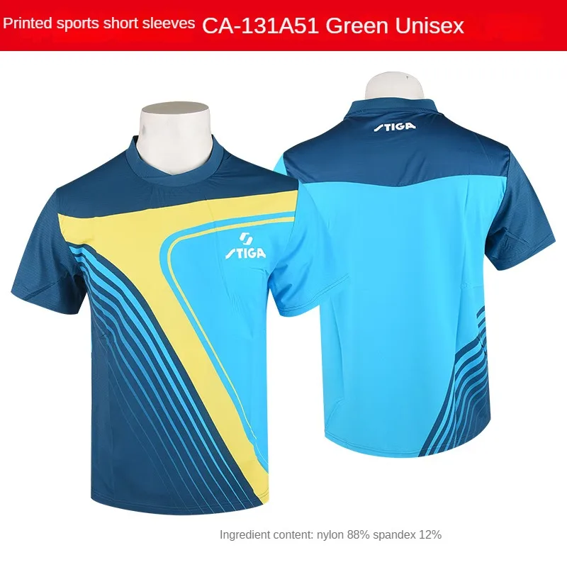 Sport jersey stiga Table tennis clothes men women t-shirts T shirt ping pong quick dry top polo CA-131A21