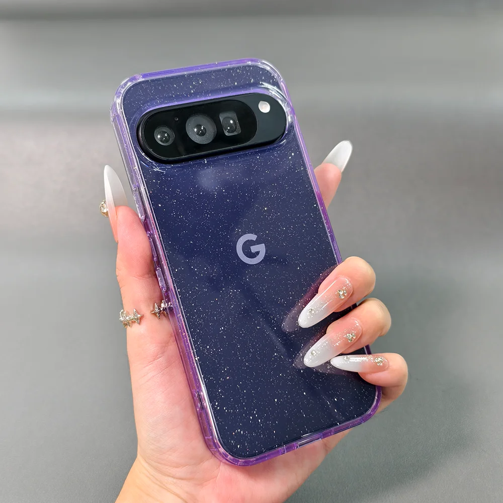 Luxury Glitter Transparent Clear Case - Shockproof Bumper & Slim Protective Cover