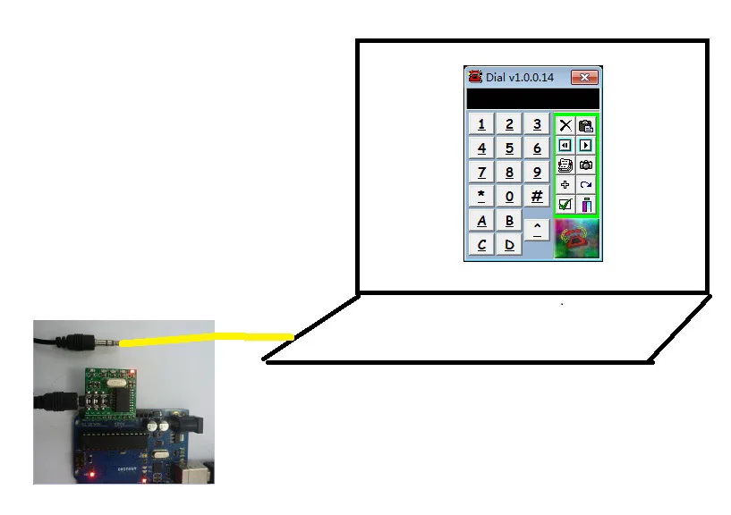 DTMF 디코더 컨트롤러, 바이스 AUion 디코딩 전화 모듈, Ardi MCU DUE MEGA2560 용, MT8870