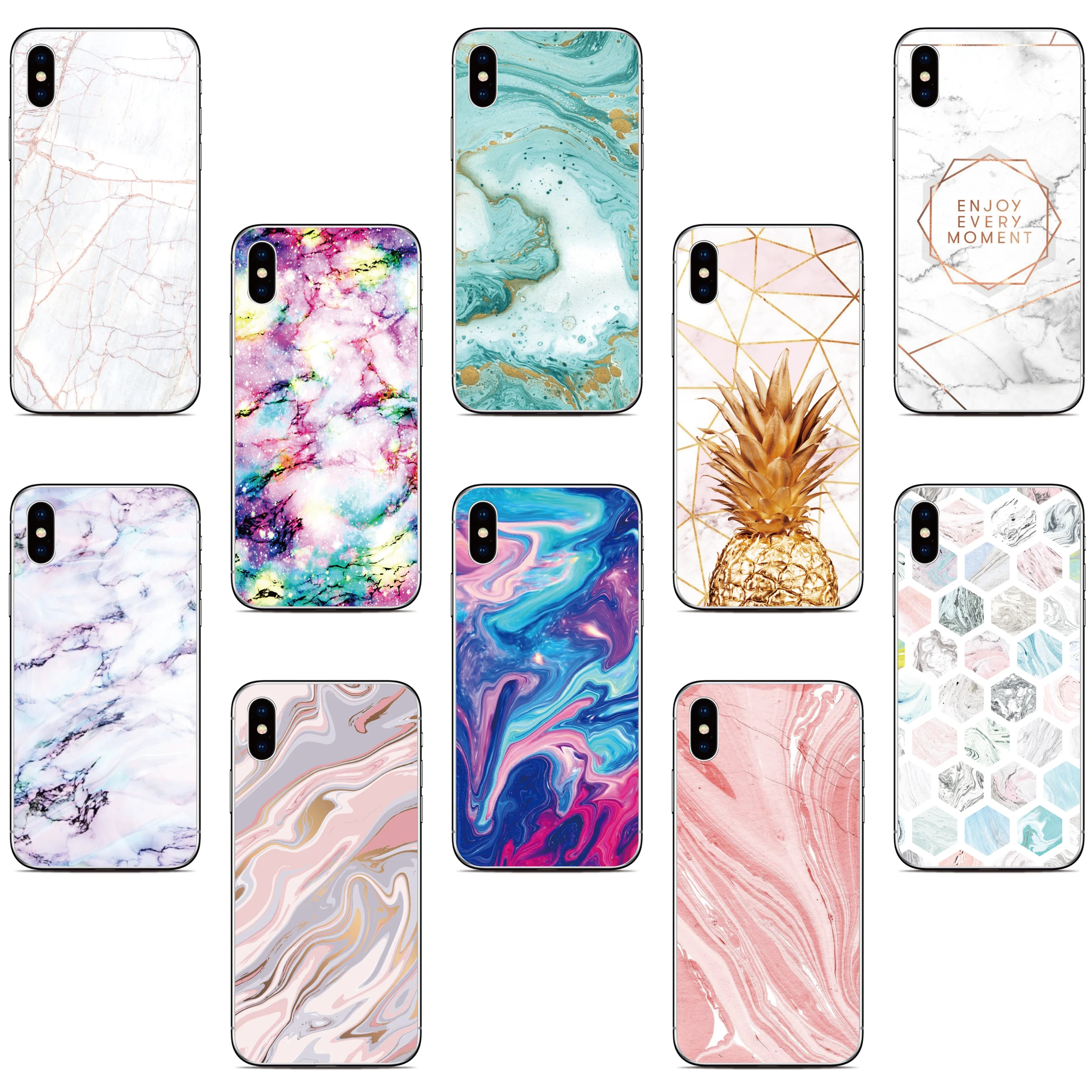 Color Marble Case For Asus Zenfone 9 8 Flip 5Z 4 ROG Phone 2 3 5 6 7