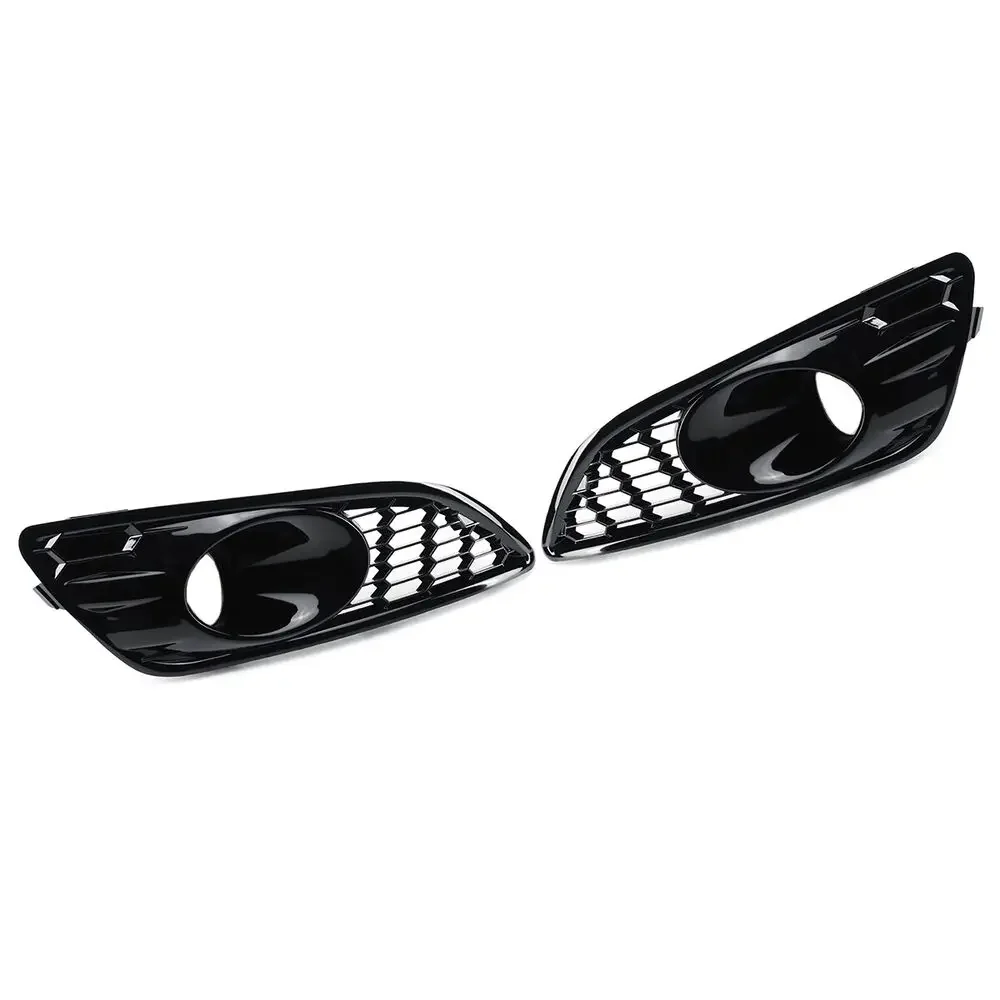 포드 피에스타 MK7 제텍 S / 스포츠 12-17용 페어 홀로 메쉬 허니콤 자동차 프론트 범퍼 안개등 하단 그릴 D2BZ15266CB