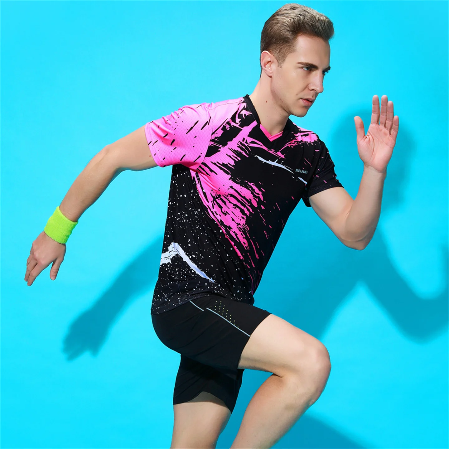 Tennis Table Badminton Uniform Men Women's Short Sleeved Jerseys Shorts Set Quick Drying Training Suit Shuttlecock Top Skirt