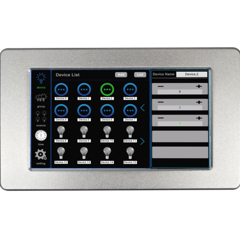 

Wall Mounted Dimmer Switch LED Lighting Control System Touch Panel screen controller for Led Lighting