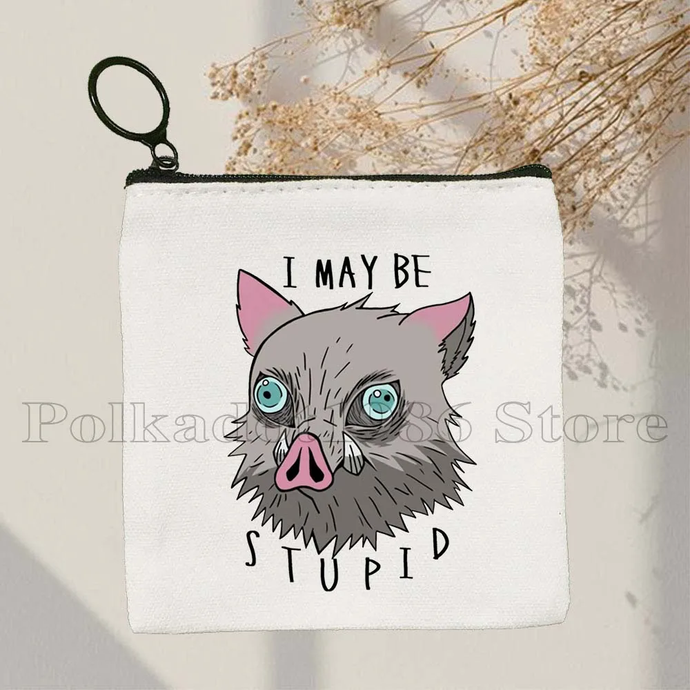 Demon Slayer Anime Kimetsu Kamado Nezuko Key Coin Purse Inosuke Muichiro Tokito Tangiro Heshibira Gifts Card Bags Wallet Pouch