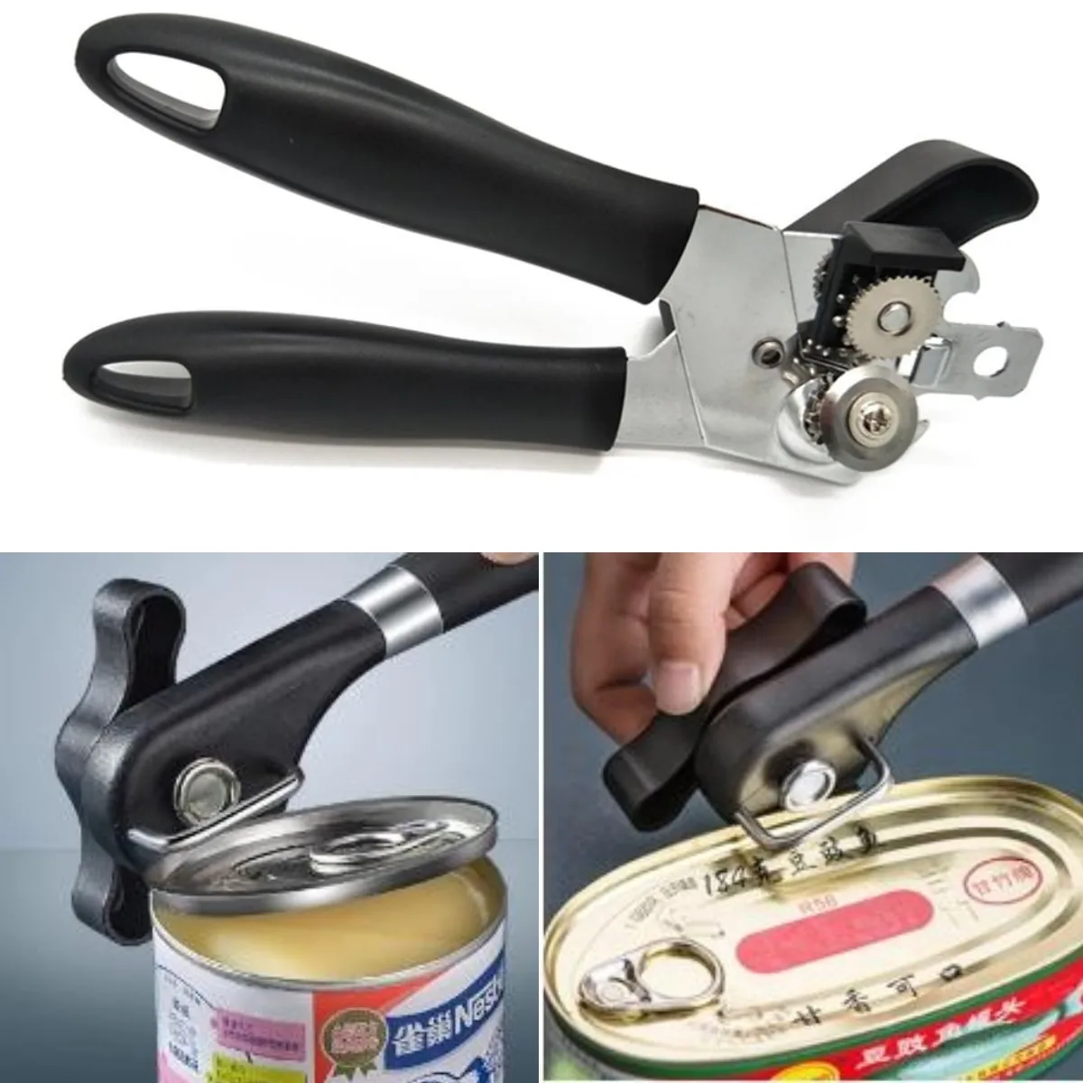 1 pc Stainless steel Can Opener Heavy Duty Professional Tin Can