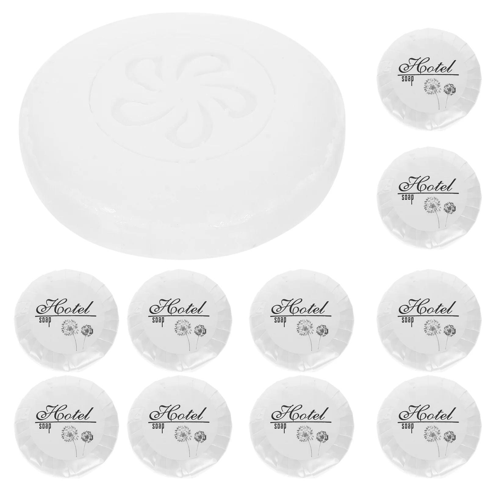 

150PCS/Set Hotel Soap Practical Clean Disposable Portable Mini Wash Use Soap Round Soap for Camping Hiking